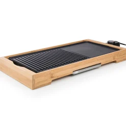 Elgrill*Tristar Bambu XL Plancha Kombinerad Grill- och Teppanyakiplatta, 2200W