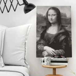 Arkiio Black and White Mona Lisa