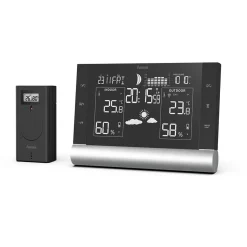 Apparater För Hemmet*Hama Black Line Plus Trådlös Termometer med WiFi & Frostlarm Svart