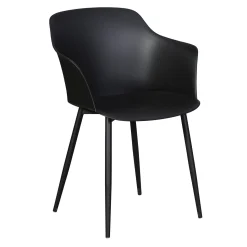 Altanmöbler|Plastmöbler*ENVY DESIGN Camilla Svart, Modern Utemöbel i Plast, 2-pack