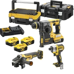 Verktygspaket*DeWalt DCK305P3T 18V 3x5 Ah Kolborstfri Tstak