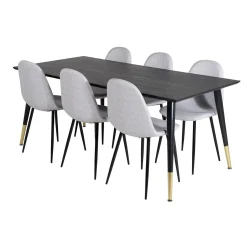 Bord|Matgrupp*Venture Home Dipp med 6 Polar Stolar