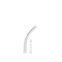 Kirsch Flexi-skena 135° Vit