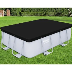 Bestway Flowclear PVC Svart 2,82 x 1,96 m Poolskydd