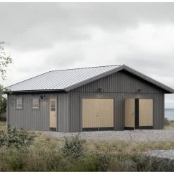Hus & Fritidshus|Garagehus*Baseco Gavas 65 m² Byggsats i Trä med Sadeltak