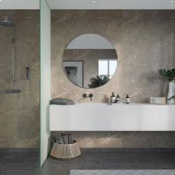 Våtrumsvägg|Skivmaterial & Byggskivor*Fibo Golden Brown Marble 2278-M00S