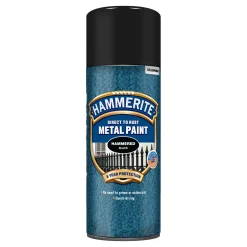 Utomhusfärg*Hammerite Hammarlack Svart Spray 400ml
