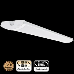 Arbetsbelysning*Designlight IP44 23-40W 3K/4K 1200Sensor