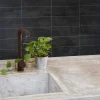 Väggskivor*BerryAlloc Kitchen Wall Svart Kalk 10x30 cm