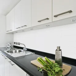BerryAlloc Kitchen Wall Vit Snö 10x30 cm