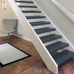 Trappor|Trapprenovering*Lundbergs Laminat Silvergrå