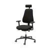 Lanab Group LD 6340 Svart Stol med Justerbar Sits & Ryggstöd