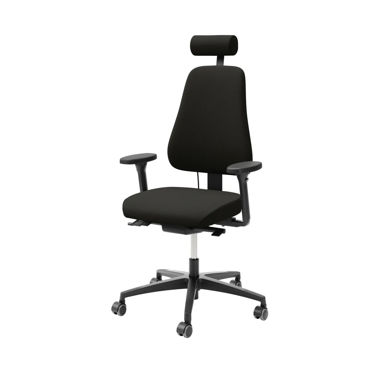 Lanab Group LD 6340 Svart Stol med Justerbar Sits & Ryggstöd