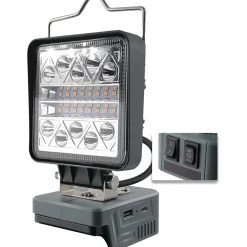 Arbetsbelysning|Arbetslampa*Japcell LED 800-1800 Lumen för Milwaukee 18V Batteri