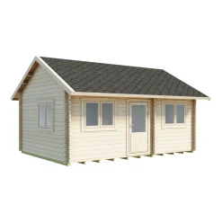 Luoman Lillevilla 100C-4 22,04 m² med Sadeltak & Loft i Trä