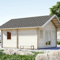 Modulhus & Byggsats|Hus & Fritidshus*Luoman Lillevilla Teeri 28,5 m² Komplett Stuga med Sadeltak
