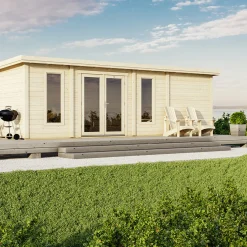 Modulhus & Byggsats|Hus & Fritidshus*Luoman Lillevilla Teno 28,8 m² Komplett Stuga med Pulpettak