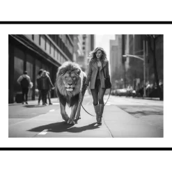 Posters*Gallerix Lion On A Leash