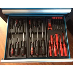 Verktygsvagn|Garageinredning & Garageförvaring*Timco ltk 6 ltk 220-delad med Verktyg Blå