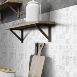 Mosaik|Kakel & Klinker*Arredo Marmor Carrara Matt Vit 5x5 cm