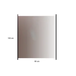 Hortus med Aluminiumskena Rökfärgat 90x100