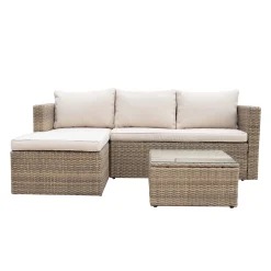 Altanmöbler|Konstrottingmöbler*Comfort Garden Mendoza Soffgrupp 4-sits