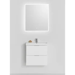 HAFA Neat med Lådor och Spegel Store Square LED