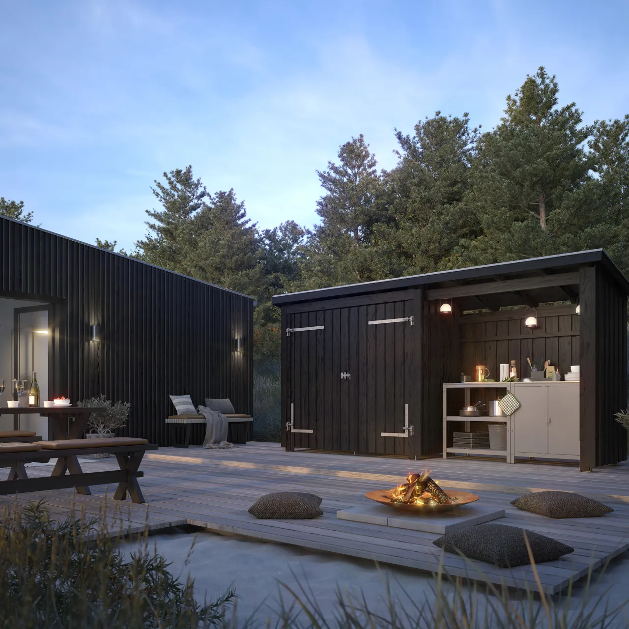 Vedförvaring*PLUS Nordic Multi Trädgårdshus 4,7 m²