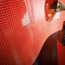 Mosaik|Kakel & Klinker*Arredo Palette Red 2,5x2,5 Röd cm