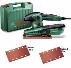 Bosch Power Tools PSS 250 AE med Väska & Slippapper