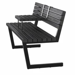 Utesoffa|Utemöbler & Trädgårdsmöbler*PLUS Relax 150 cm Svart