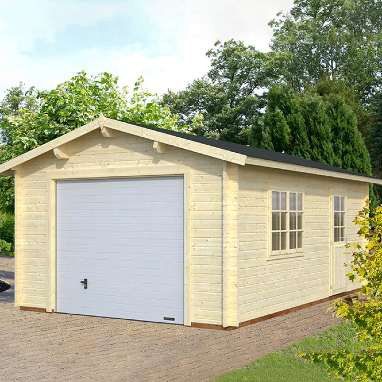 Palmako Roger 19,0 m2 med Takskjutport