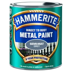 Utomhusfärg*Hammerite Semimat Finish Grå 750ml