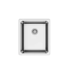 DecoSteel SQ34 Rostfri Enkel med Korgventil & Vattenlås