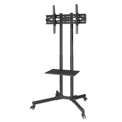 Hama ställ mobilt Med Hjul Upp Till 75 tum VESA 600x400 Svart