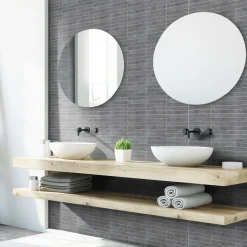 Mosaik|Kakel & Klinker*Arredo SunStone Svart Mosaic 3x15 cm