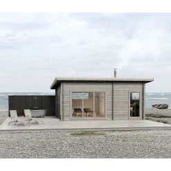 Baseco Svarttjärn 25 m² Fristående Bastuhus med Dusch