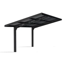 Carport|Hus & Fritidshus*Canopia by Palram Sydney Wave 3X6 m Svart i Metall