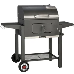 Landmann Tennessee Broiler Grilltunna med Fällbara Sidobord & Integrerad Termometer