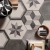 Konradssons Terra Black Hexagon Mix 22x25 cm