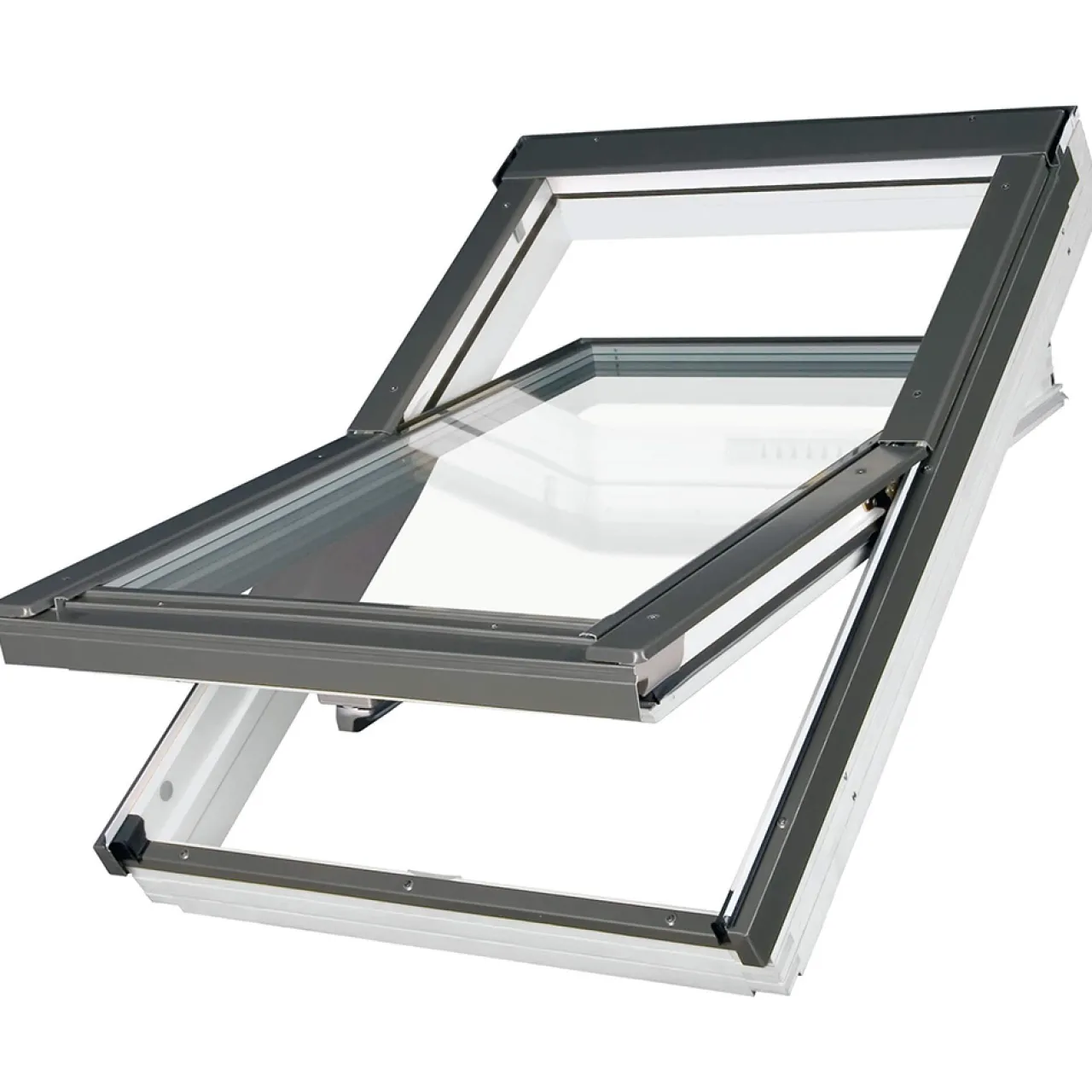 Fakro Thermo Pivåhängt 3-Glas Aluminium