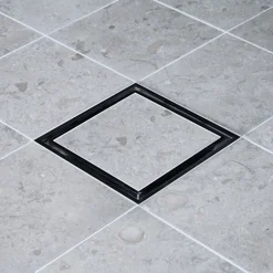 Avlopp Inomhus|Inomhusavlopp*Tebo Tile in Frame 147 Svart