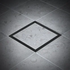 Avlopp Inomhus|Inomhusavlopp*Tebo Tile in Frame 200 Svart