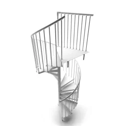 Drömtrappor by D'Opera till Spiraltrappa Pure Steel F20 1m