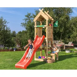 Barn Jungle Gym Totem Inkl Röd Rutschkana