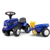 Barnfordon*Falk Traktor med trailer, kratta och skyffel Baby New Holland