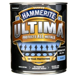 Hammerite Ultima Slätlack Antracitgrå 750ml