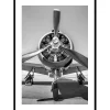 Gallerix Vintage Propeller Aircraft B&W