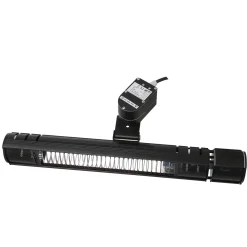 HEAT1 2000W Svart Med Svängning