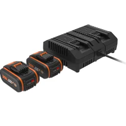 Worx WA3611 20V Paket Med 2 Batterier & 1 Dubbelladdare